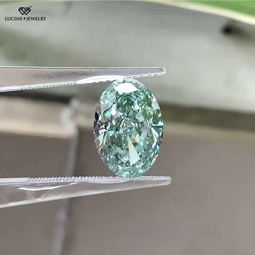 2CT Green Lab Grown Diamonds Rare 3EX Cut Conflict-Free by Lucine Jewelry Green Lab Grown Diamonds