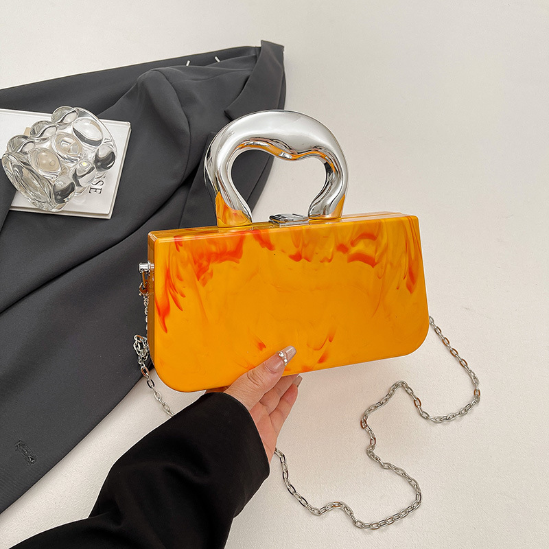 European and American new acrylic personalized shiny spicy girl shoulder trend bag designer bag trend multifunctional women s crossbody bag