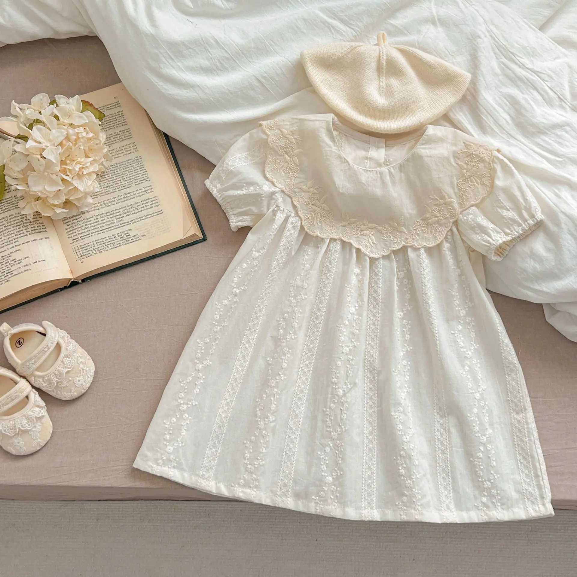 0-6Y Baby Princess Girl Dress Birthday Party Embroidery Clothes Kids Toddler Girl Dresses Infant Baby Clothes Children Outfits R250707