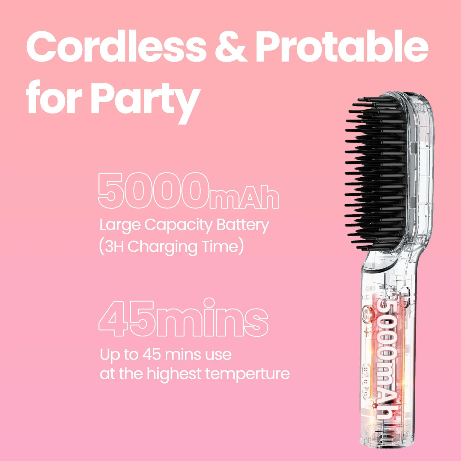 KIPOZI Hair Dryer Brush Negative lon 3 In 1 Air Styler and Volumizer Pro Straightener Curler Blow 250624