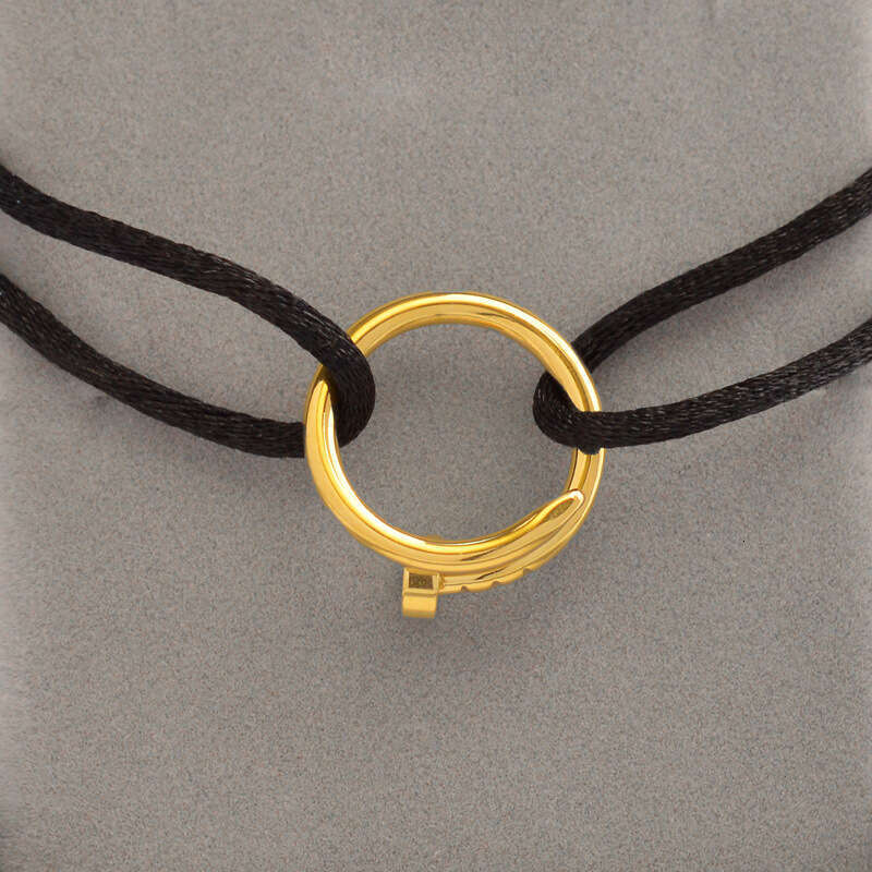 Handwoven Couple's Nail Bracelet, Simple and Elegant Adjustable Open Bracelet