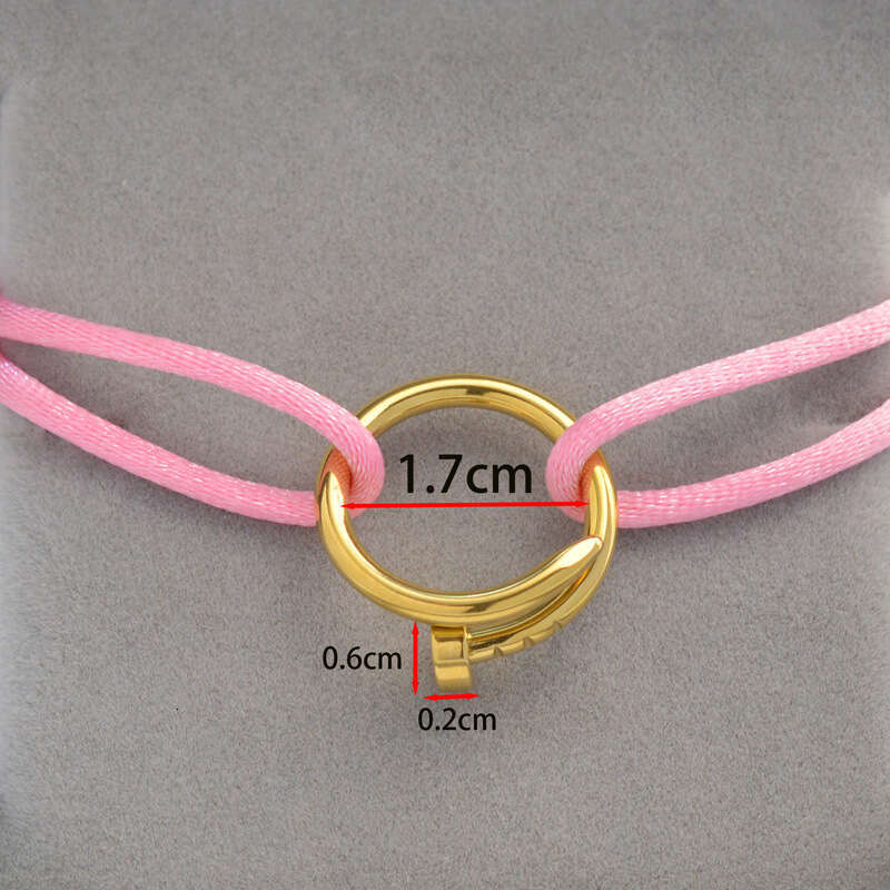 Handwoven Couple's Nail Bracelet, Simple and Elegant Adjustable Open Bracelet
