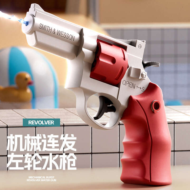 Manual Mechanical Continuous Shooting 3 Small Outdoor Beach Toy Revoer Water Gun