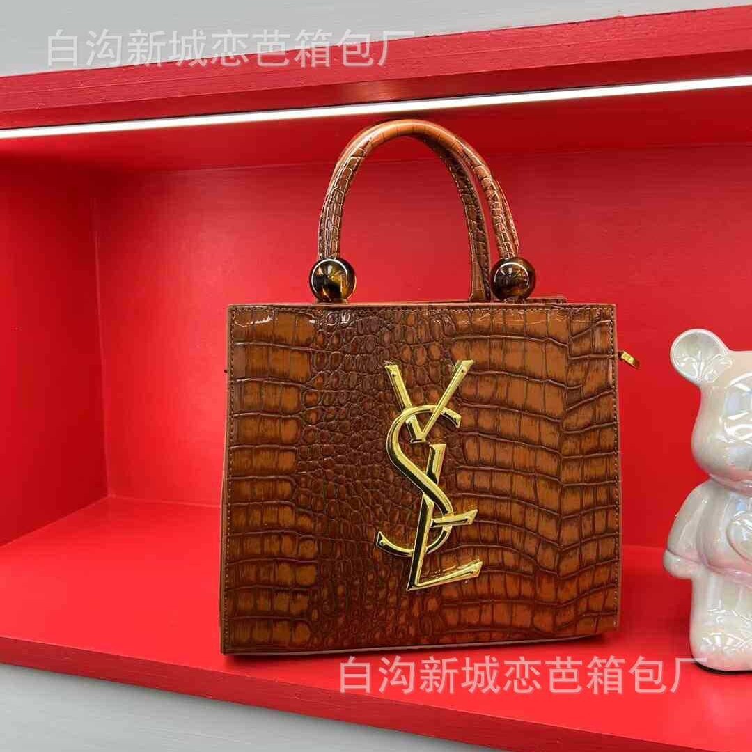 Designer 2025 New Beaded Fashion Handbag Stone Pattern Tote High-end Shoulder Crossbody Light Luxury Women's Bag