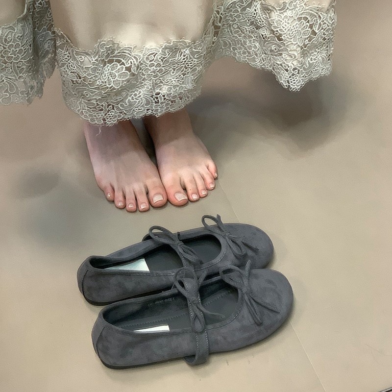 Evening Breeze Flat Ballet French Style Double Bow Mary Jane Early Designer Spring Women's to Match Dress Single Shoes