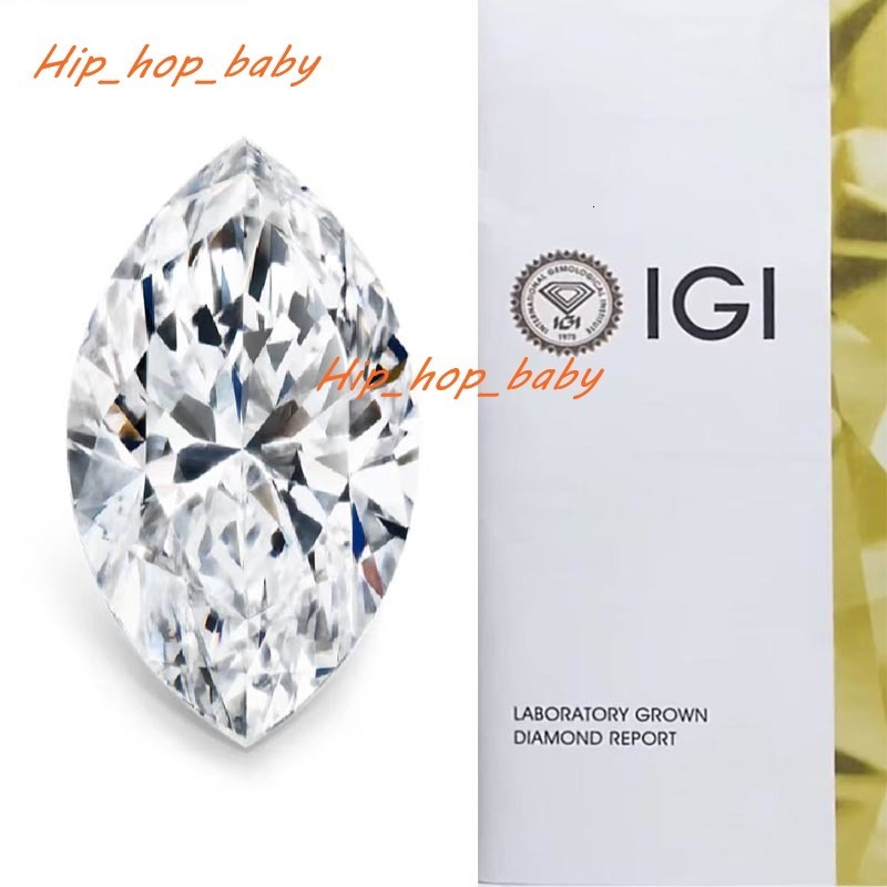 GIA IGI Certified Loose Lab Diamonds Big Carat Cushion and Marquise Cut Engagement Ring with Loose Lab Grown Diamond