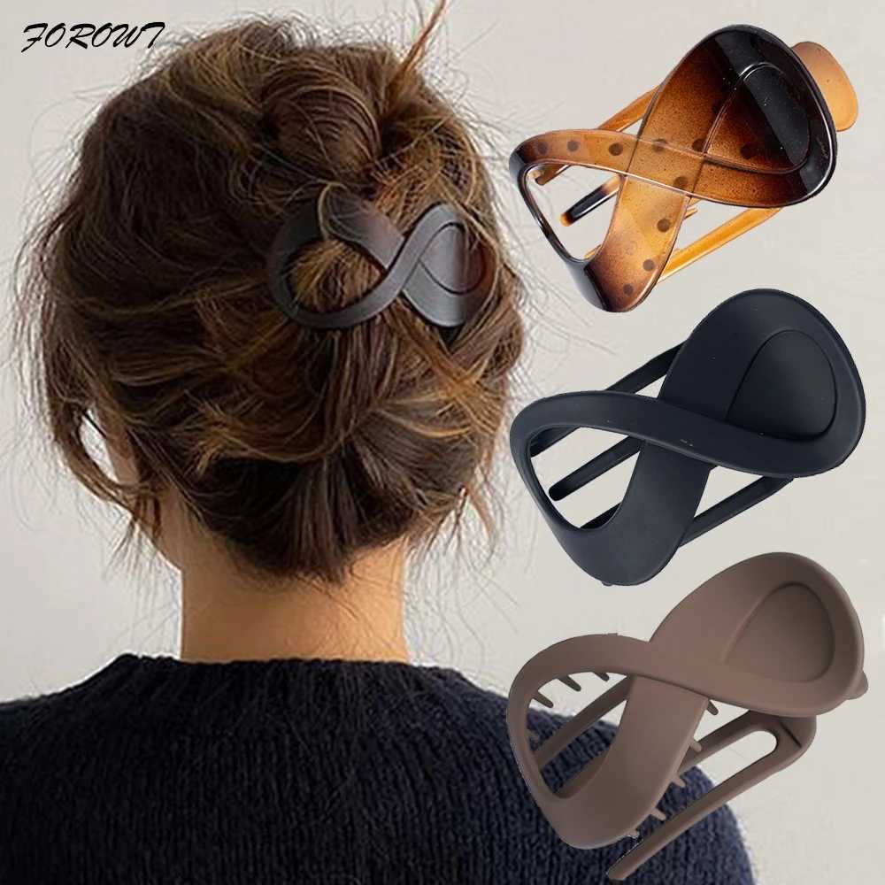 Women Large Hair Clamp Hair Clip Seamless Plastic Duckbill Claw for Women Girls Simple Hairpins Styling Tools Hair Accessories Z250707