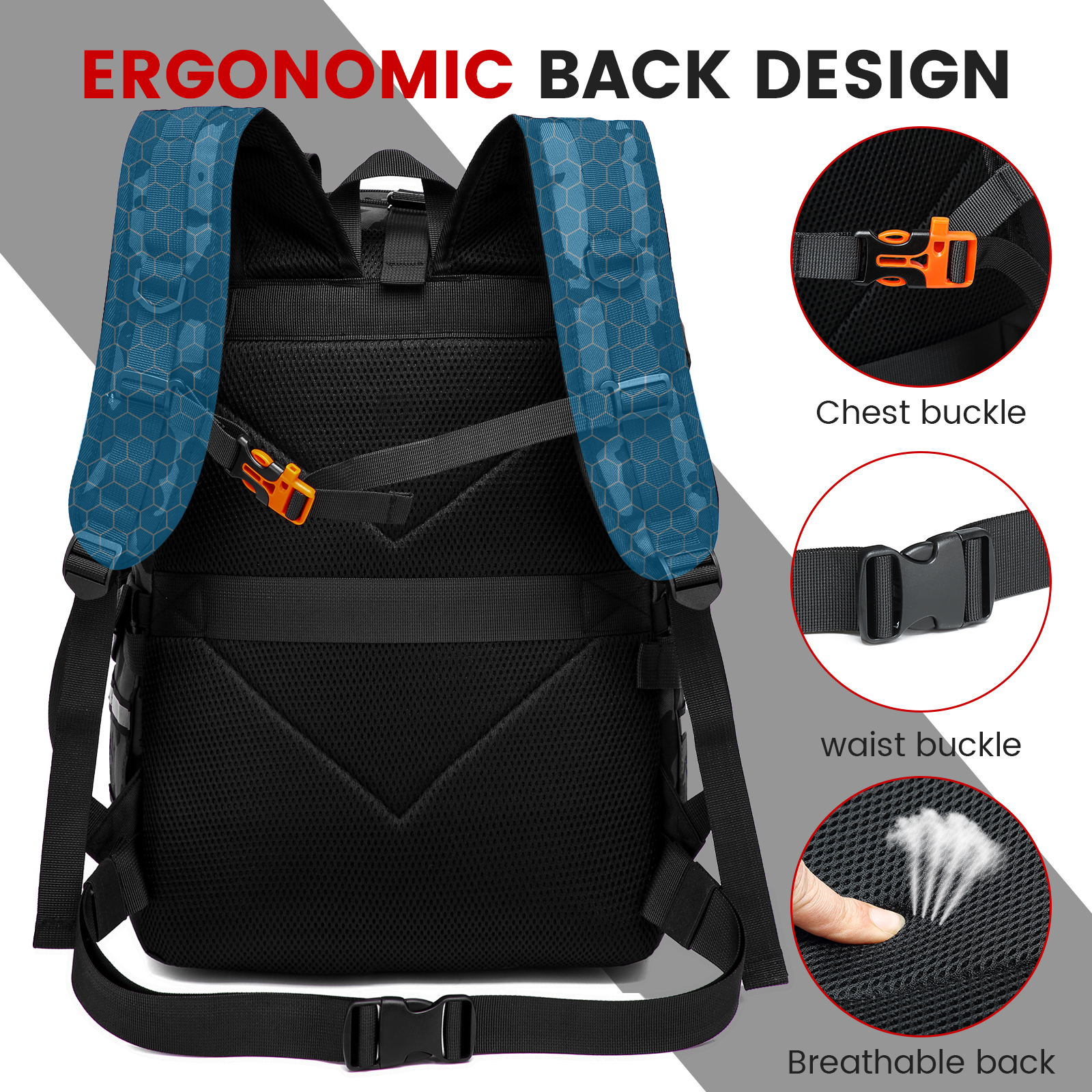 Motorcycle Backpack Helmet Bags, Large Capacity Waterproof Helmet Backpack for Men, Motorcycle Accessories Storage Cycling Bag