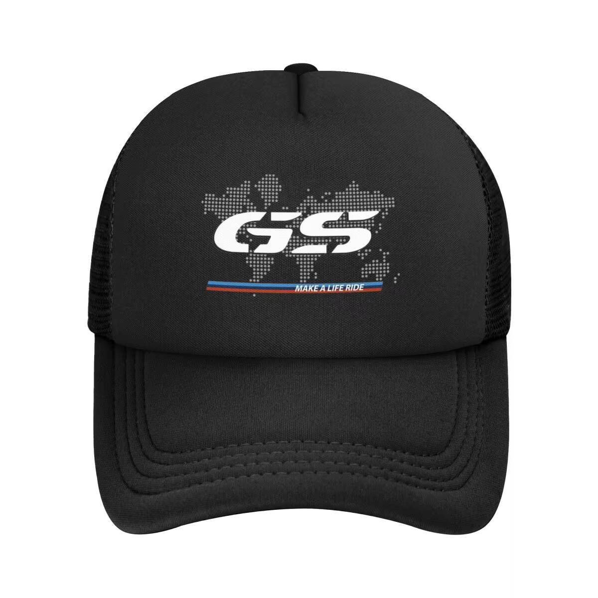 GS World Map Motorcycle Trucker Adult Fashion Hats Sun Fishing Hat Breathable Polyester Mesh Baseball Caps Summer ddmythur