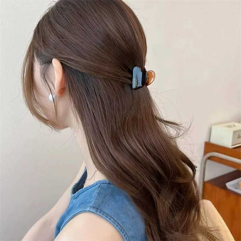 3.5cm Small Hair Claw Acetate Hair Crabs Cute Heart Shaped Hair Clips for Children Women Girls Hair Accessories Hairpins Clips Y250707