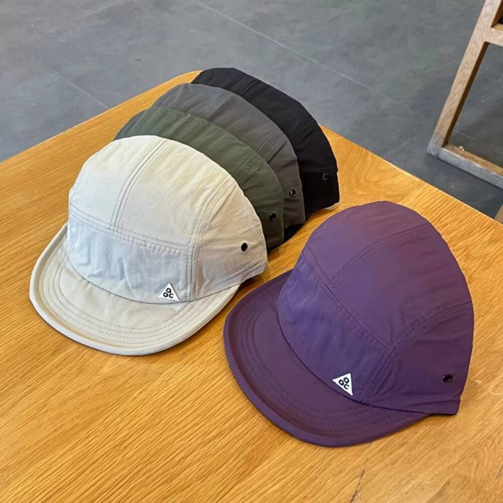 Japanese Retro Quick-drying Short Brim Baseball Caps Unisex Summer Outdoor Sunscreen Casual Versatile 5-flap Tooling Camping Hat ddmythur