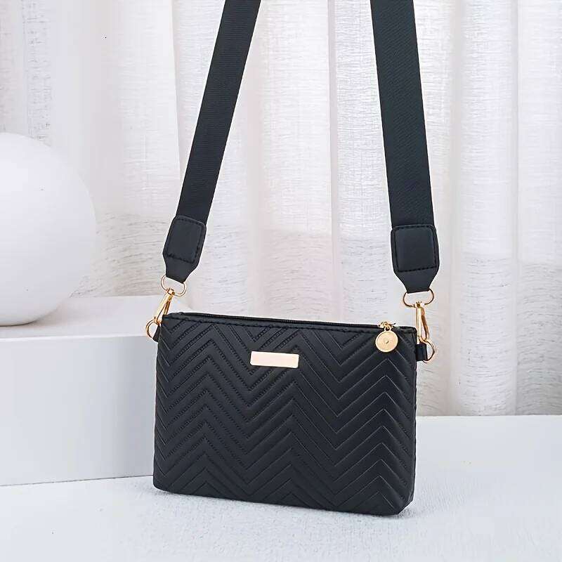 2025 New Minimalist Solid Color Quilted Chain Crossbody Bag For Women Small Lightweight Shoulder Purse Elegant Everyday Handbag
