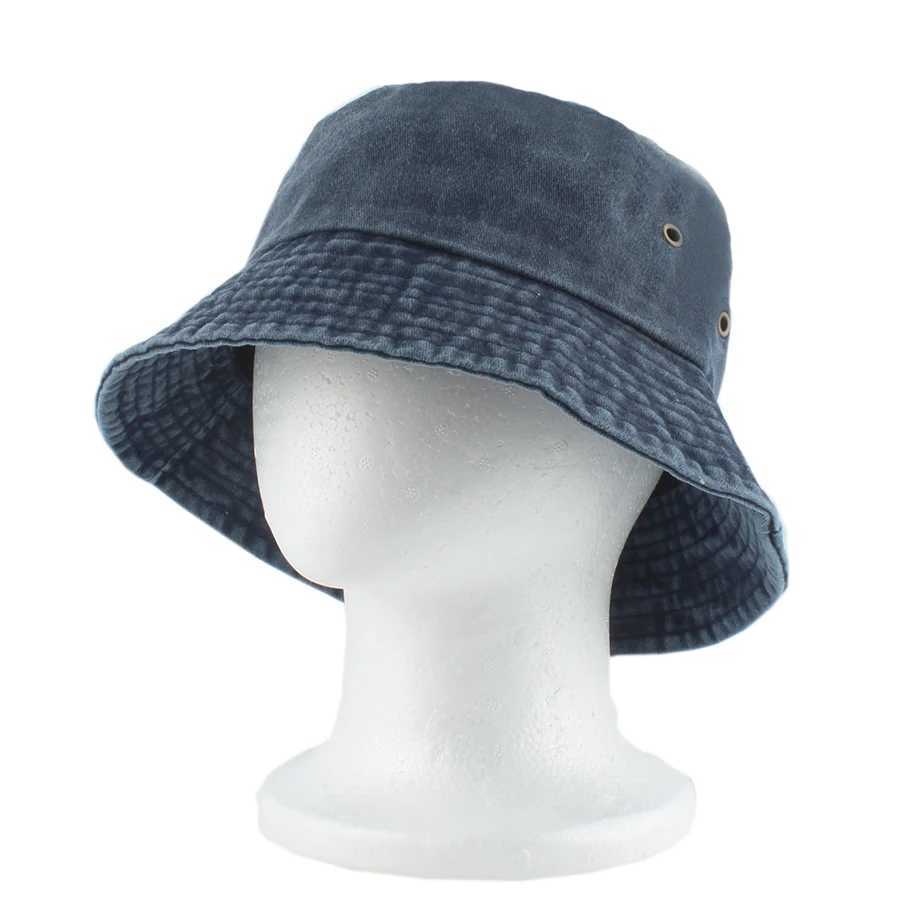 Parent-Child Summer Bucket Hat Kids Vintage Washed Denim UV Protection Sun Hats Panama Girls Boys Outdoor Cotton Caps Adult Y250707