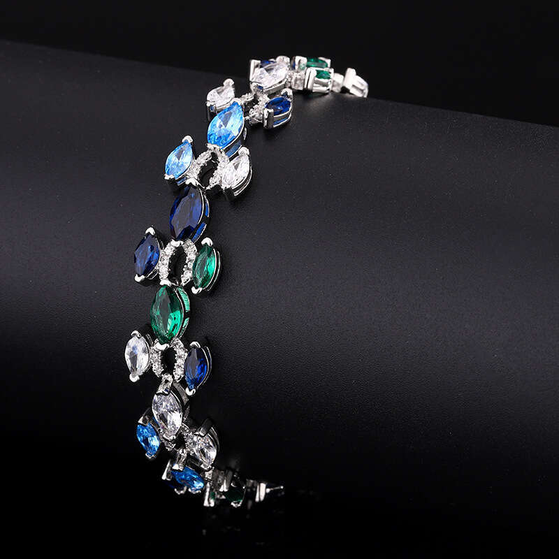 Autumn Winter New Jewelry Bracelet Luxurious Marquise Zircon Hand Accessories High-End Women's Elegant Versatile A73