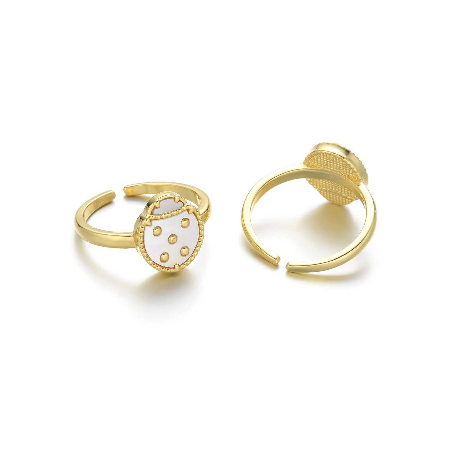 New Fashion Adjustable Zircon Rings For Women Men Copper Open Gold Plated Ring New Vintage Animal Aesthetic Jewelry womens ringsXJ250707
