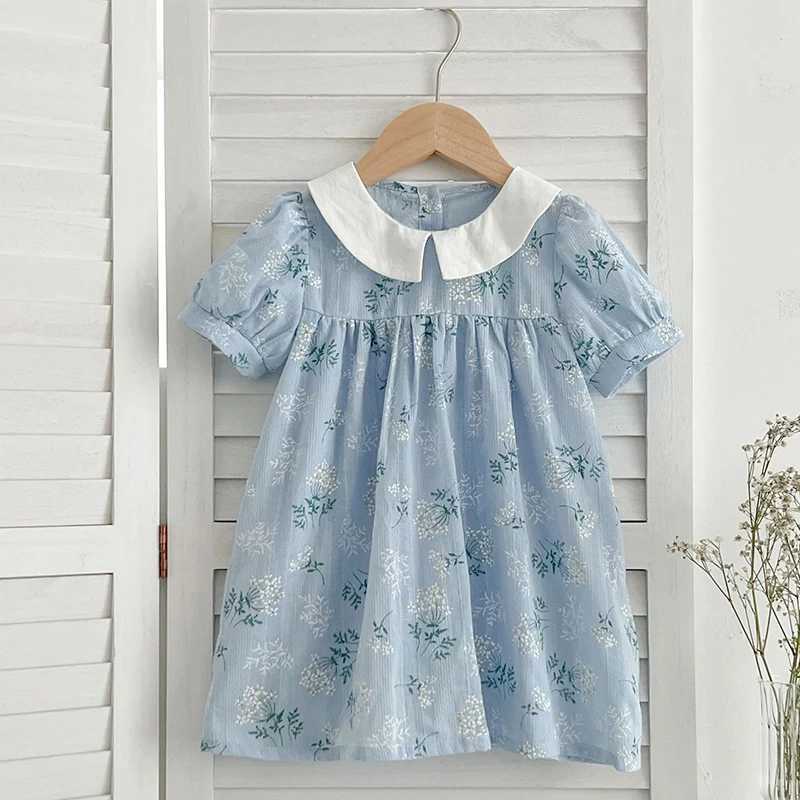 Matching Sisters Outfit Sisters Baby Girls Clothes Girls Dress Kids Summer New Short Sleeve Floral Baby Romper Princess Dress R250707