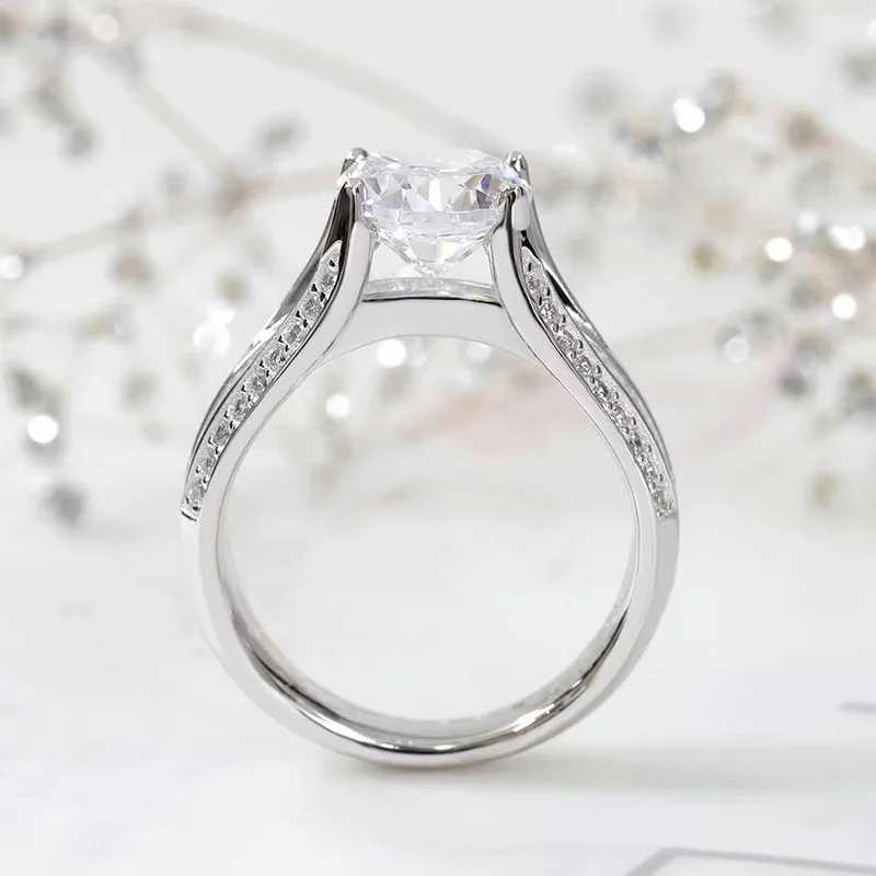 925 Sterling Silver AAA CZ Wedding Rings for Women Luxury Trendy Engagement Rings Modern Fashion Design Female Jewelry WholesaleXJ250707