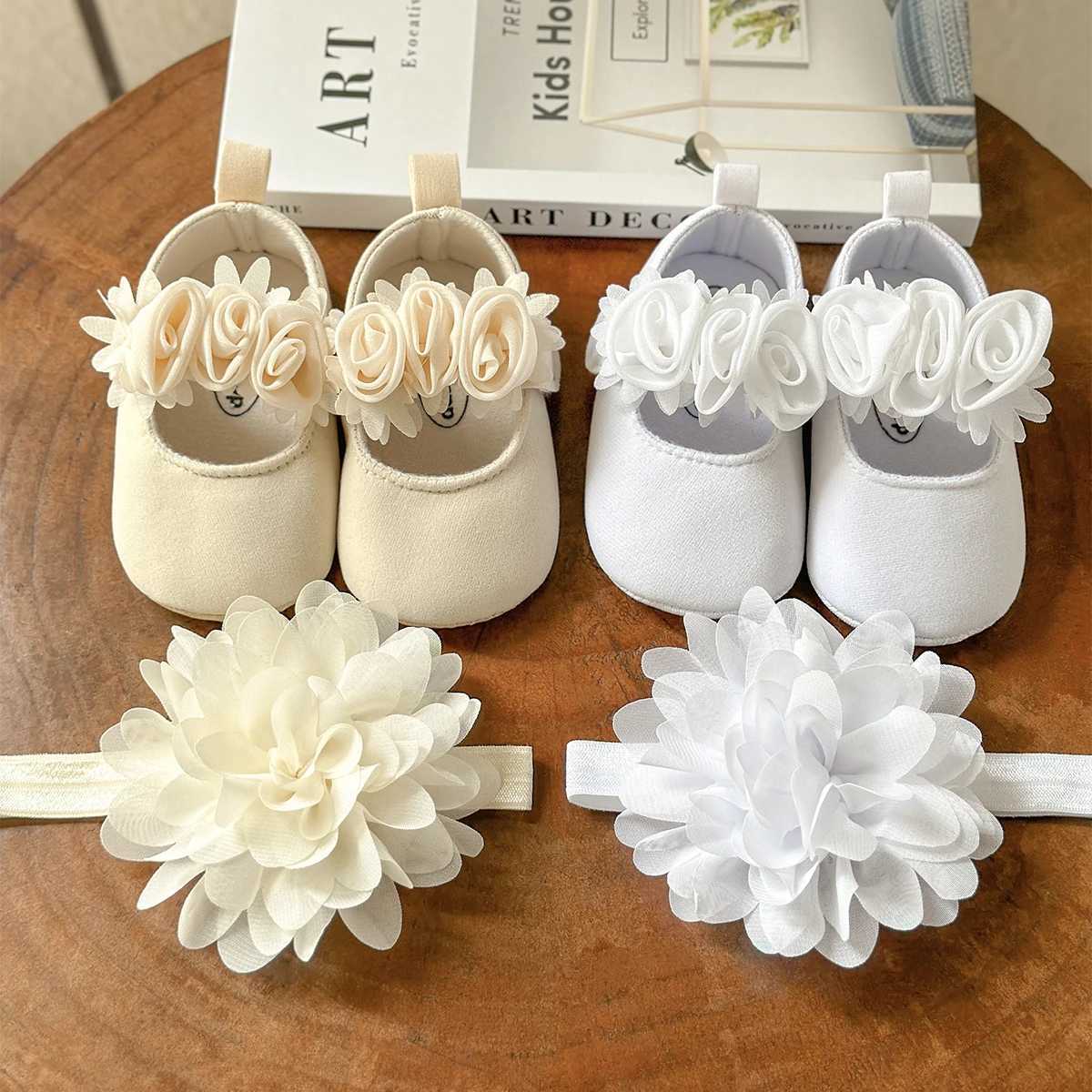 2pcs/Set Baby Girls Sandals Summer Shoes Outdoor First Walker Toddler Girls Shoes For Summer Newborn Baby Girl Princess Mary Jane R250707