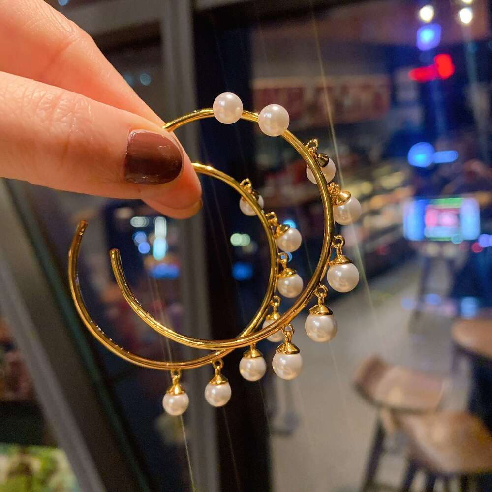 Tiktok Live New Australian Large Pearl For Women Mother-Of-Pearl Earrings 629