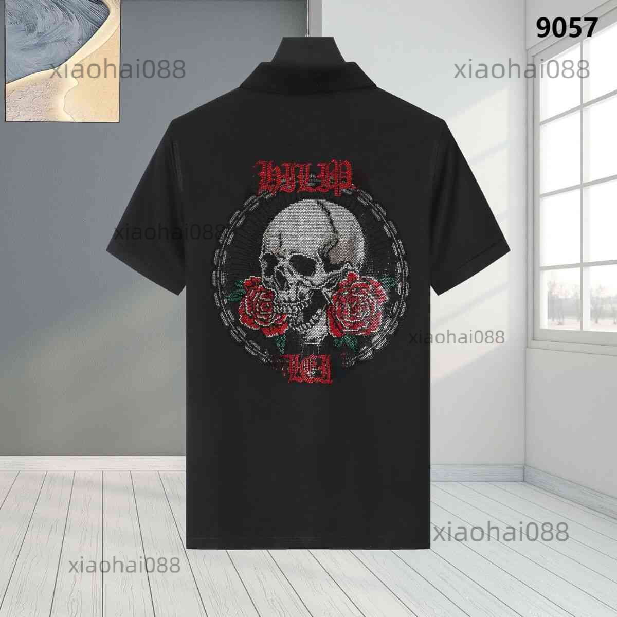 Philippphilip Pleins Pleinn Philipepleine Plien Designer T Shirt Over Size European American Fashion Luxury Men T Shirt Skull Polo Pp Oversized T Shirt 6a4