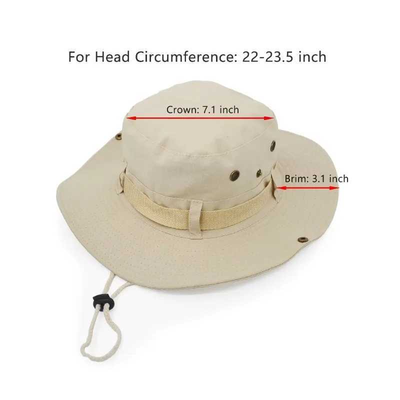 Double Layer High Quality Boonie Hat Bucket Hat Hunting Fishing Outdoor Wide Cap Brim Military For Men Women Fisherman Hat Y250707