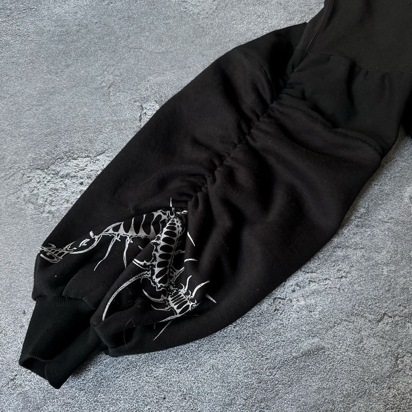 Vintage Zip Up Hoodie Y2K Harajuku Gothic Pattern Patchwork Sweatshirt Men Women Hip Hop Oversize Harajuku Casual Streetwear 240816