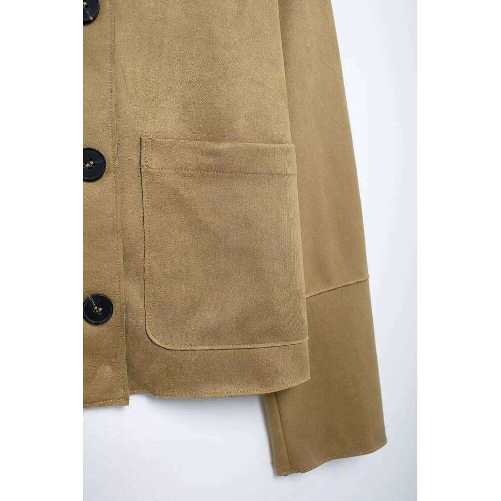 MUJER 2025 Suede Varsity Bomber for Women New in Coats and Jackets Woman Long Sleeve Women's Winter Jacket