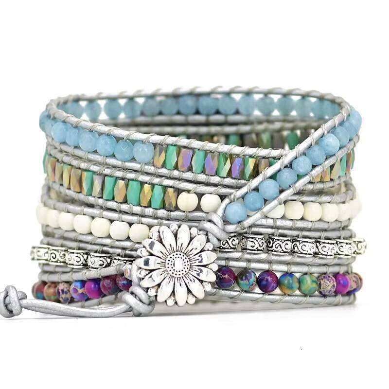 Samsung Bracelet Natural Imperial Stone Unique Smart Blue Crystal Watch Strap