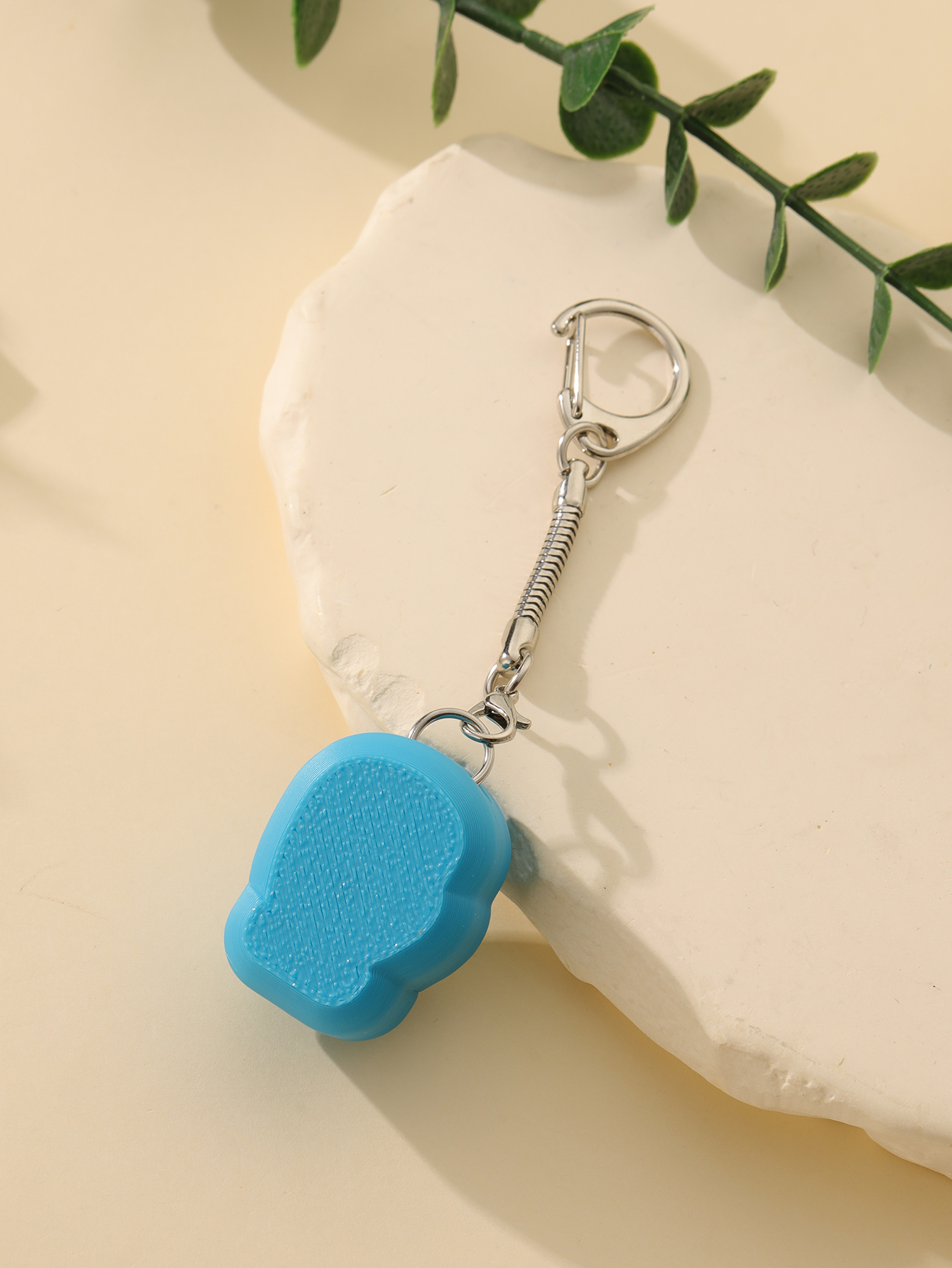 3D printed boxing glove keychain - Adult stress relief toy, with a portable anxiety relief gadget featuring a clickable keyboard design