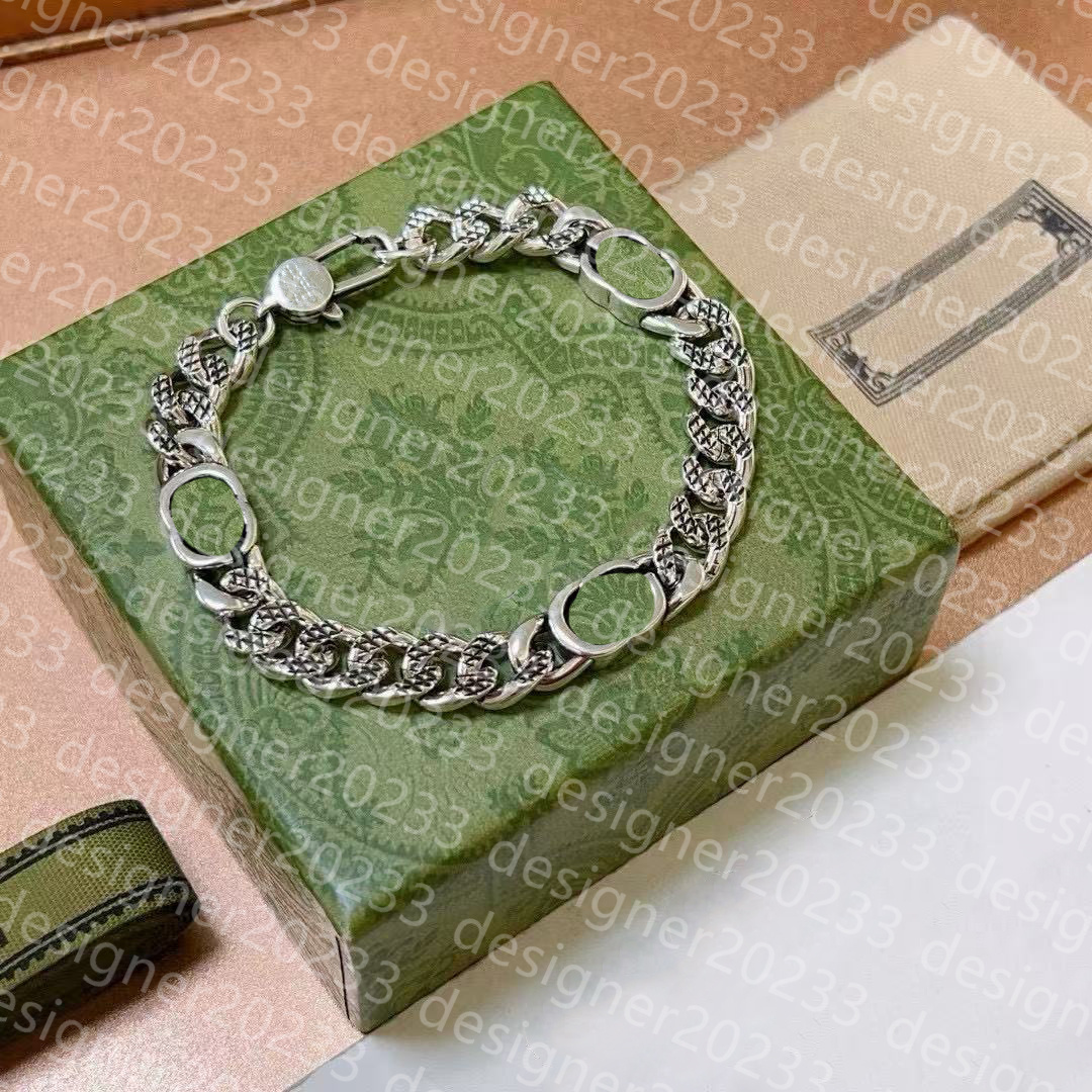 Deisngnr bracelet luxury Men Women bracelets designer jewelry letter Bracelets Gold Sier Plate Agate Diamond Fashion Charm Chain Wedding Gift Party