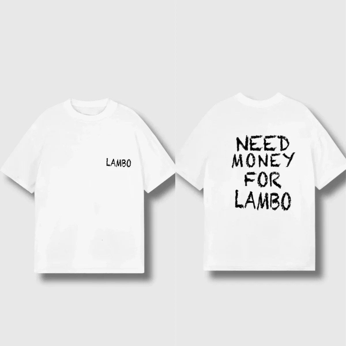Summer Clothe Tshirts Need Money for Porsche Tee Casual Cotton Top Y2k Short Sleeves Female Ins Sell 250704