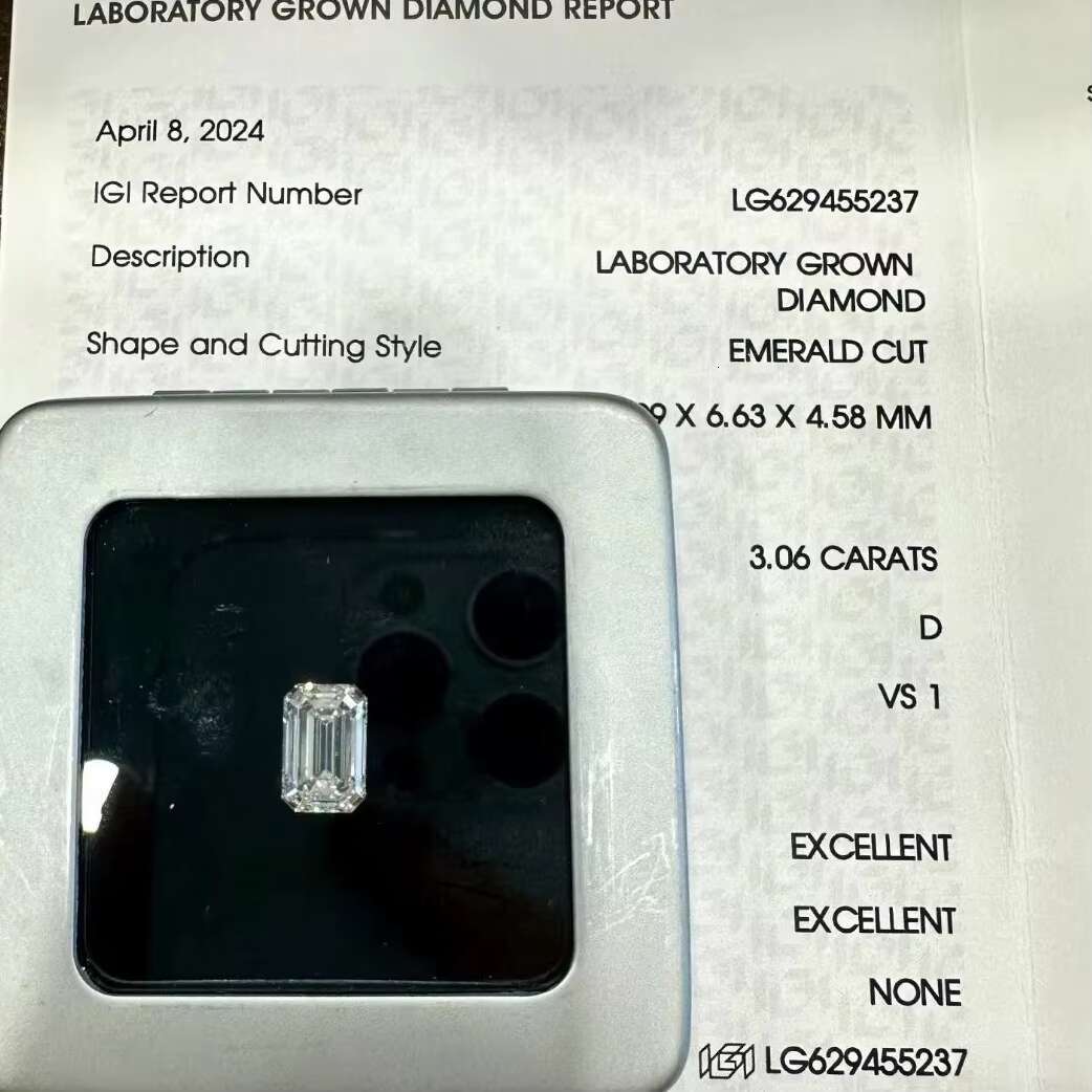 Double Jewelry Round 10.32ct D Color VVS1 Lab Diamond in Stock 1ct 2ct 3ct with Igi Certificate CVD Certified Diamond Wholesale