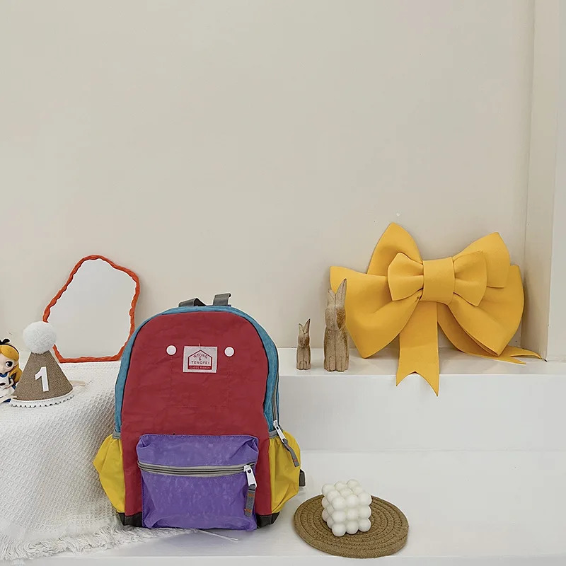 Large Capacity Backpack For Kindergarten Student Fashion Kids Children Traveling Outdoor Two Shoulder Bag Korean Style Schoolbag 250707