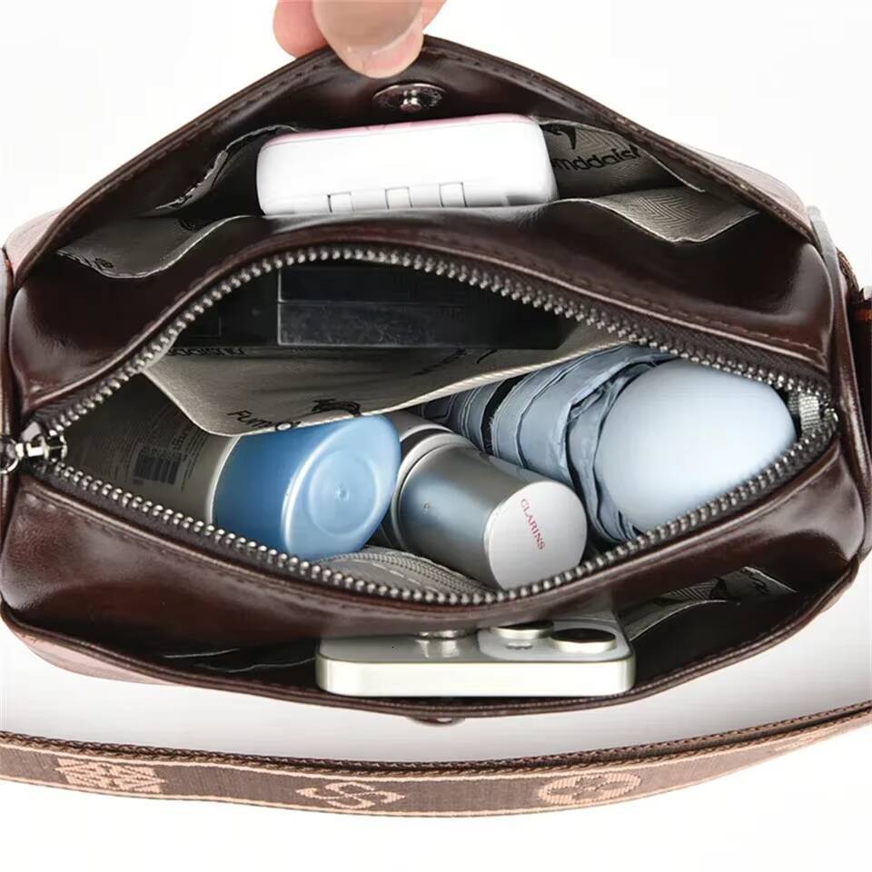 Women High Quality Soft Leather Shoulder Bags Luxury Designer Purses Crossbody Bag Ladies Vintage Messenger Commuting Sac A Main ddmynov