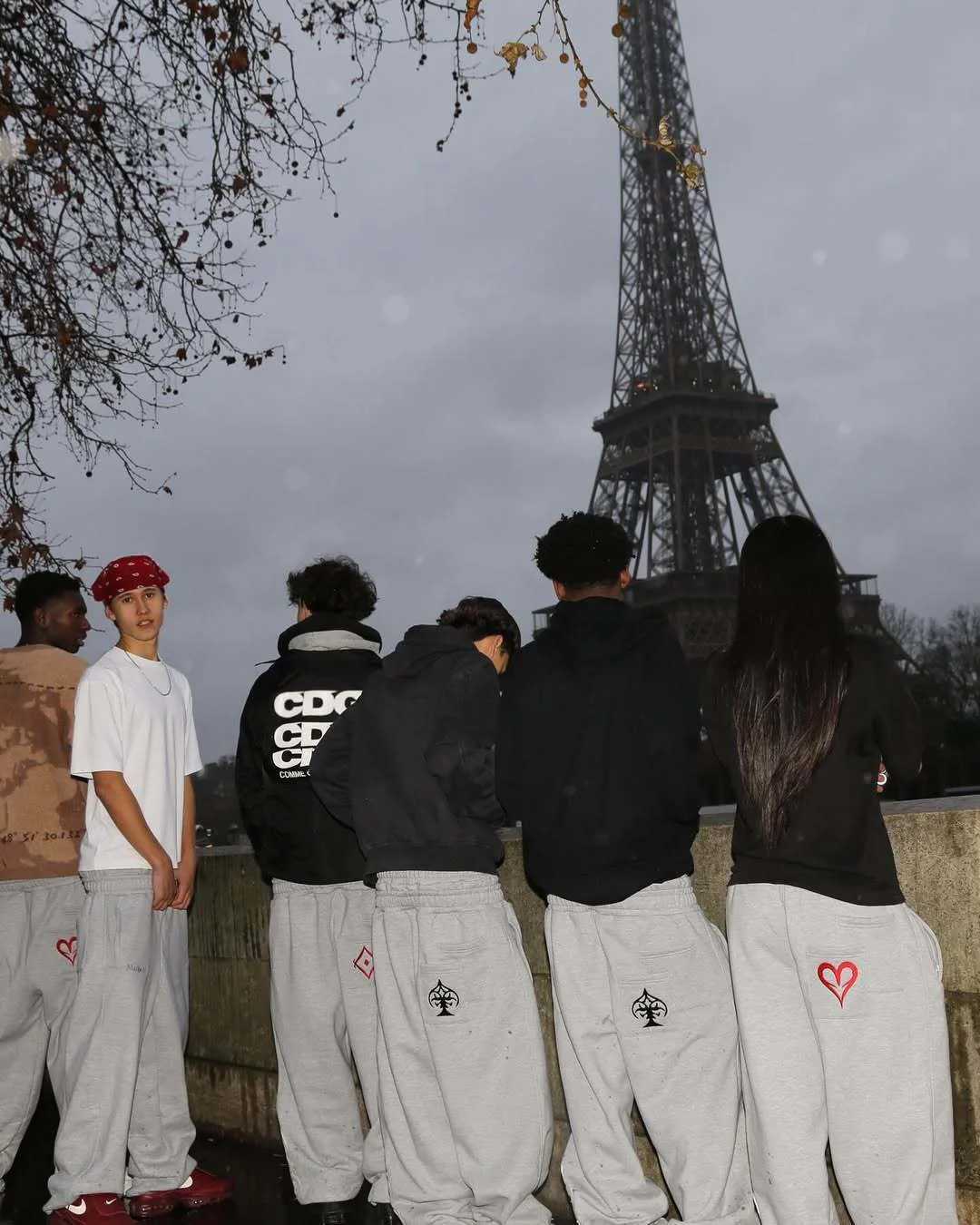 Y2k Embroidered Double Waist Jogging Pants Gothic Hip Hop Street Wear Mens and Womens Loose Fake Two Piece Sports Pants L251015