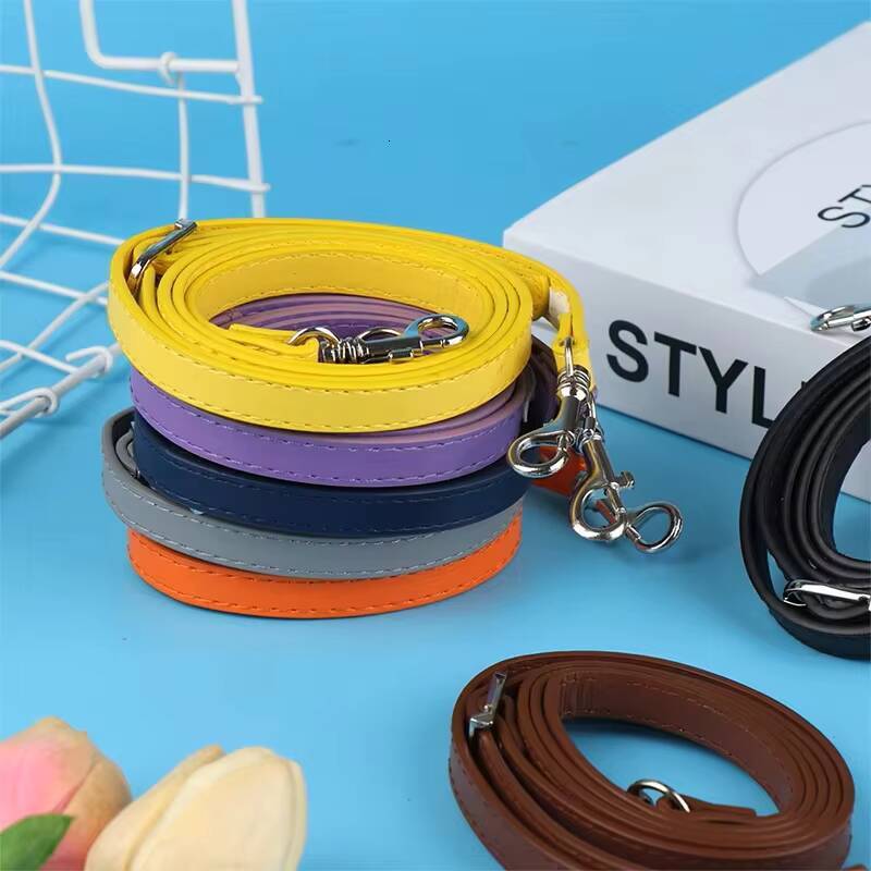 120cm PU Leather Shoulder Handles DIY Replacement Purse Handle Silver Buckle for Handbag Belts Strap Bag ddmynov