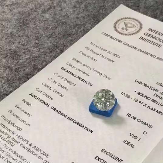Double Jewelry Oval 4.36ct E Color VS1 Lab Diamond in Stock 1ct 2ct 3ct with Igi Certificate CVD Certified Diamond Wholesale