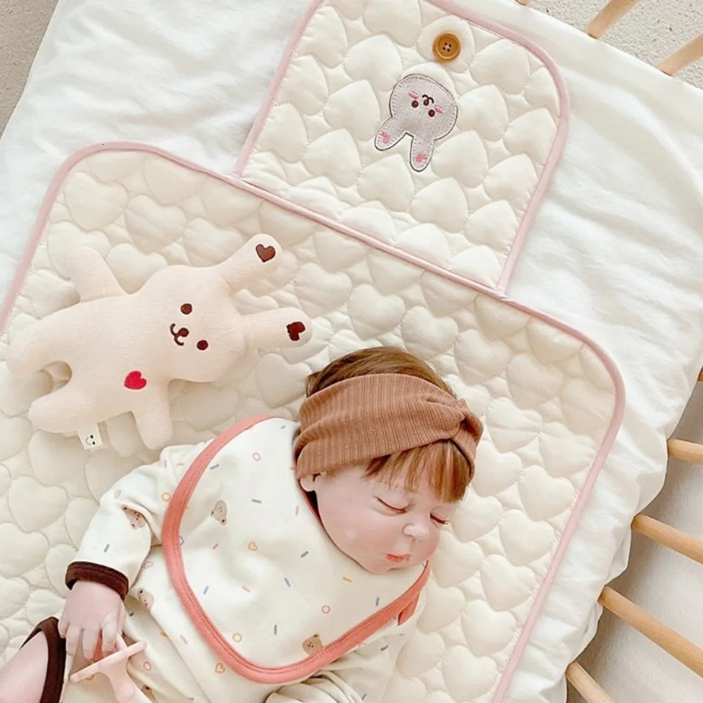 Bear Diaper Changing Pad Waterproof Multifunctional Baby Changing Pad Foldable Detachable Folding Diaper Changing Cover Play Mat 250707