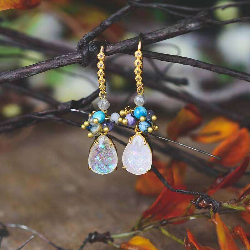 Bohemian Teardrop Opal High-end Premium Earrings Gift