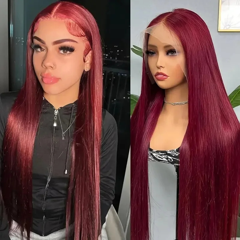 613 Hd Lace Frontal Wig 13x4 Look Like Really Human Hair Wigs Straight Lace Front Hair Wigs 200Density For Black Women Long Cosplay Synthetic Wig Prep