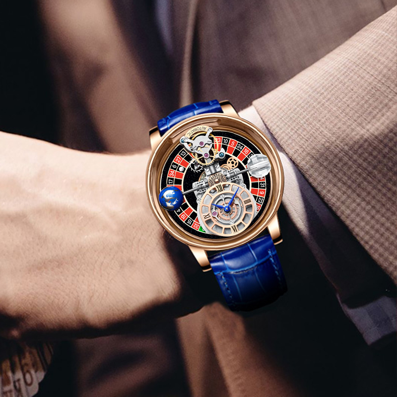 Russian Roulette Celestial Series Quartz Watch Men's Astronomical Casino Las Vegas Men's Watch