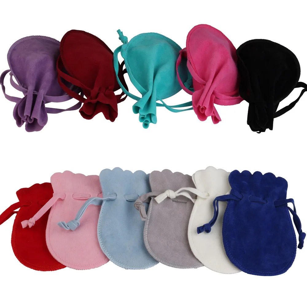 10/25/50pcs 7x9/9x12cm Gourd Velvet Gift Bags Dustproof Flannel Jewelry Packaging Bags Wedding Present Drawable Packing Bags 250702