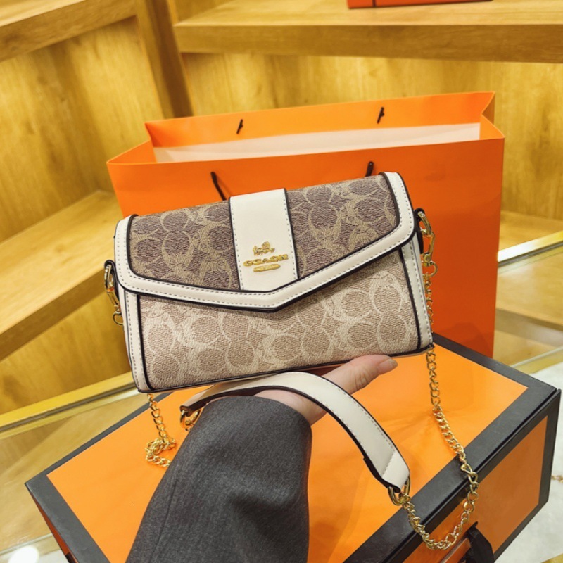 Designer High-End Feel for Women 2025 New Fashion Color-Block Small Square Elegant Versatile Shoulder Crossbody Light Luxury Women's Bag