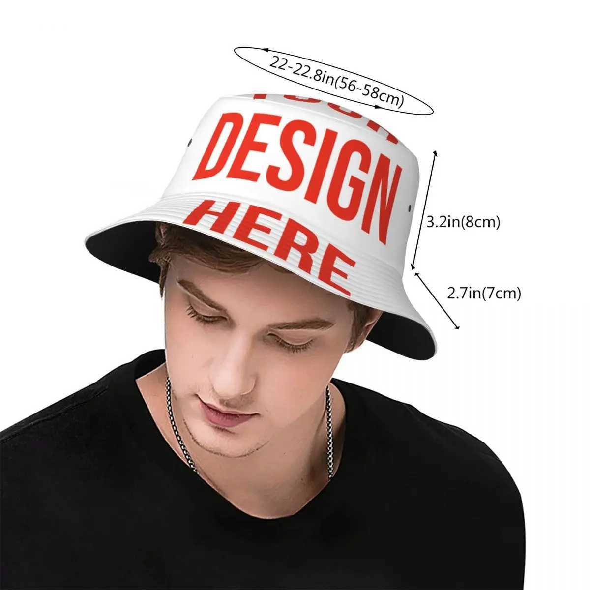 Bucket Hats Customized Your Own Design Summer Fishing Caps DIY Photo or Picture Irish Country Hat Birthday Gift Idea Y250707