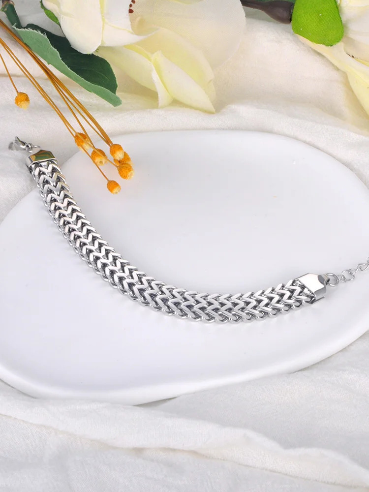 Locker Real Gold Plated Stainless Steel Cuban Link Chain Bracelet Bangle For Women Men Punk Statement Jewelry B23052 250707