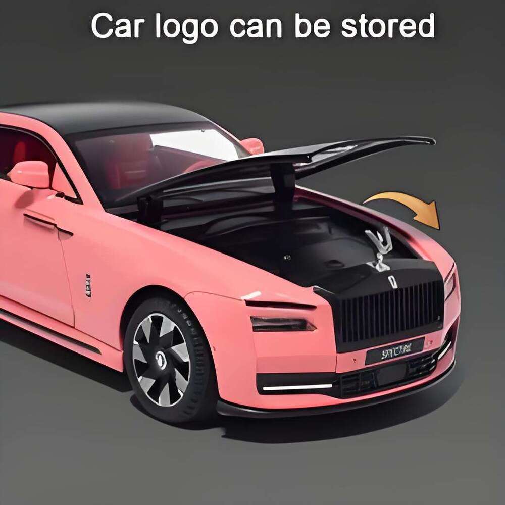 Free shipping Cars 1/24 Alloy Diecast Car Model Rolls Royce Spectre Toy Silation Limousine Pull Back Sound Light Advanced Decorative Toys for Boy