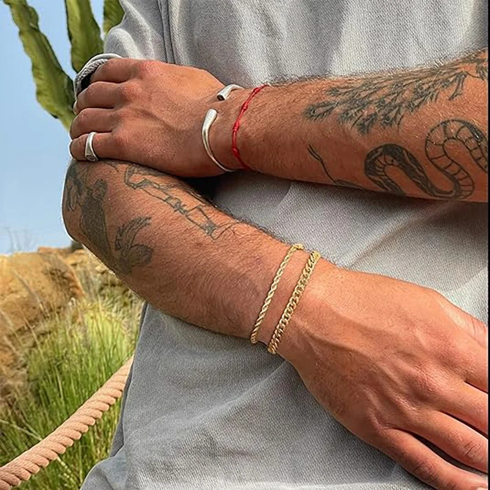 14K Gold Plated 57mm Locomotive Men Punk Rock Curb Cuban Link Chain 925 Sterling Silver Bracelet for Women Biker Jewelry Gift 250707