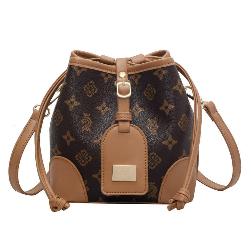 2025 New Elegant Printed Women's Bag Trendy Fashion Luxury Single Shoulder Bag with Texture Leisure Crossbody Bucket Bag Hot Sale