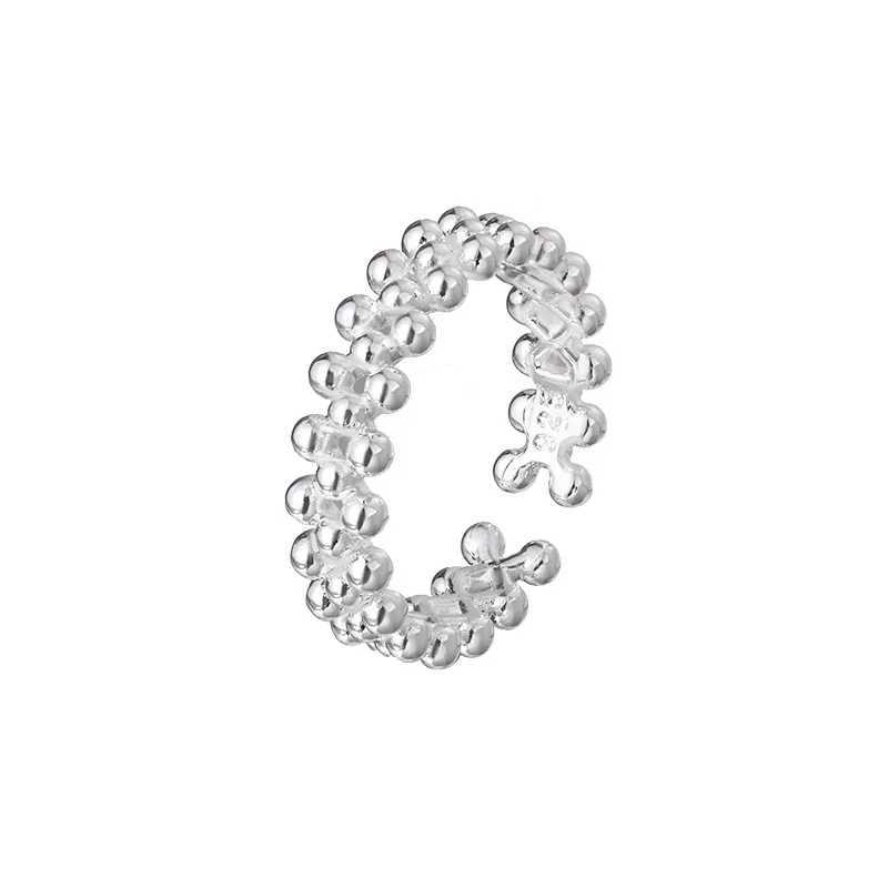 925 Sterling Silver Bilayer Ball Own Rings For Women Wedding Luxury Quality Jewelry Accessories Jewelry Argent 925 XJ250707