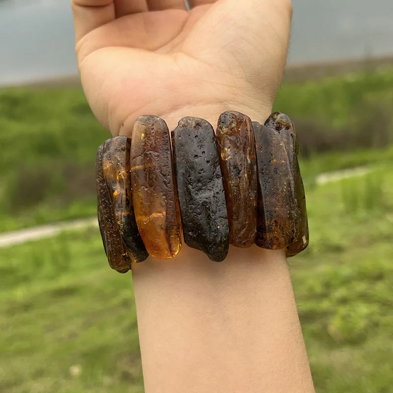 Amber Bracelet Bangle for Unisex Gogerous Gift 100% Natural Genuine Bead Factory Baltic Stone Europe Unique Jewelry Supplier 250708